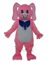 Long Ear Pink Rabbit Mascot Adult Costume