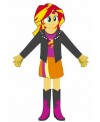 Sunset Shimmer mascot costume People