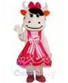 Pink Cattle Cow Mascot Costume