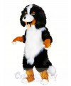 White and Black Sheep Dog Mascot Costume
