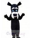 Black Dog Mascot Costume Cartoon