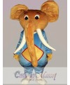 Coffee Elephant Mascot Costume Cartoon