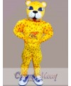 Yellow Panther Leopard Mascot Costume