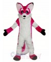 Fursuit Pink Fox Mascot Costume