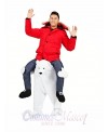 Polar Bear Carry Me Mascot Costume White Bear Mascot