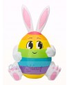 5 ft Easter Inflatable Bunny Egg Rabbit with LED Lights Outdoor Indoor Holiday Decoration Yard Lawn Home Outside Art Decor