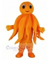 Orange Octopus Plush Adult Mascot Costume Cartoon