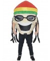 Jamaican Singer Inflatable Costume Halloween Christmas Fancy Blow up Suit for Adult White Skin
