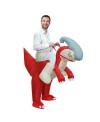 Parasaurolophus Dinosaur Carry me Ride on Inflatable Costume Halloween Christmas Costume for Adult/Kid