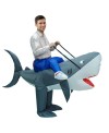 Shark Carry Me Ride on Inflatable Costume Fancy Dress For Adult/Kid