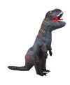 Gray Tyrannosaurus T-Rex Dinosaur Inflatable Costume Halloween Xmas for Adult/Kid