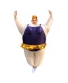 Ballerina Inflatable Costume Tiara Crown Halloween Christmas Costume for Adult Dark Purple