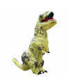 Yellow Tyrannosaurus T-Rex Dinosaur Inflatable Costume Halloween Xmas for Adult/Kid