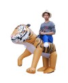 Strong Tiger Carry Me Ride on Inflatable Costume Halloween Xmas Costume for Adult