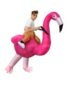 Flamingo Carry me Ride on Inflatable Halloween Xmas Costumes for Adult/Kid