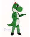 Green Dinosaur Mascot Costume Cartoon