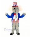 Patriotic Elephant Mascot Costume Animal