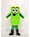 Green Peter Paint Can Mascot Costume Cartoon