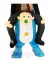 Piggyback Baby Carry Me Ride on Infant Mascot Costume