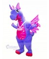 Blue Dragon with Purple Wings Mascot Costumes