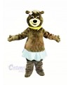 Female Bear with Blue Skirt Mascot Costumes Animal