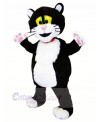 Black and White Cat with Pink Nose Mascot Costumes Animal