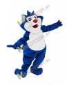 Custom Color Blue Fat Cat Mascot Costume