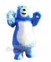 Strong Blue Bear Mascot Costumes Animal	