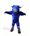 Strong Blue Bull Mascot Costumes Animal	