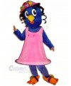 Blue Bird with Pink Dress Mascot Costumes Animal