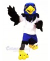 Blue Hawk with Black Wings Mascot Costumes Animal