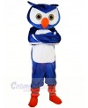 Blue Owl with Orange shoes Mascot Costumes Animal