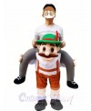 Piggy Back Shoulder Bavarian Oktoberfest Beer Guy Carry Me Ride Mascot Costume
