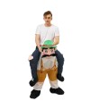Bavarian Oktoberfest Beer Man Carry me Ride on Halloween Christmas Costume for Adult/Kid