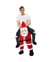 Blushing Santa Claus Carry me Ride on Halloween Christmas Costume for Adult/Kid