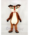 Reindeer with Red Nose Mascot Costume Cartoon	