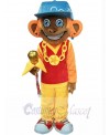 DJ Monkey mascot costume