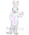Mrs. White Bunny mascot costume