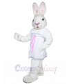 Mrs. White Bunny mascot costume