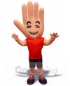 Palm Hand mascot costume