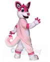 Pink Husky Dog Adult Mascot Costumes Fursuit Animal