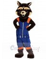 Rocket Raccoon mascot costume