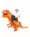 Orange Tyrannosaurus T-Rex Inflatable Carry Me Ride On Costume