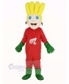 Super Boy Mascot Costume