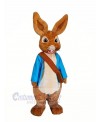 Peter Rabbit with Blue Clothes Mascot Costumes Cartoon	