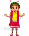 Nancy with Colorful Clothes Mascot Costumes People