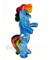 Blue Pony Horse Mascot Costumes Cartoon