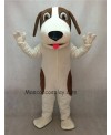 Brown and White Woofer Dog Mascot Costume