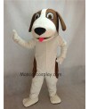 Brown and White Woofer Dog Mascot Costume