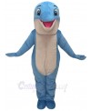Blue Happy Dolphin Mascot Costume